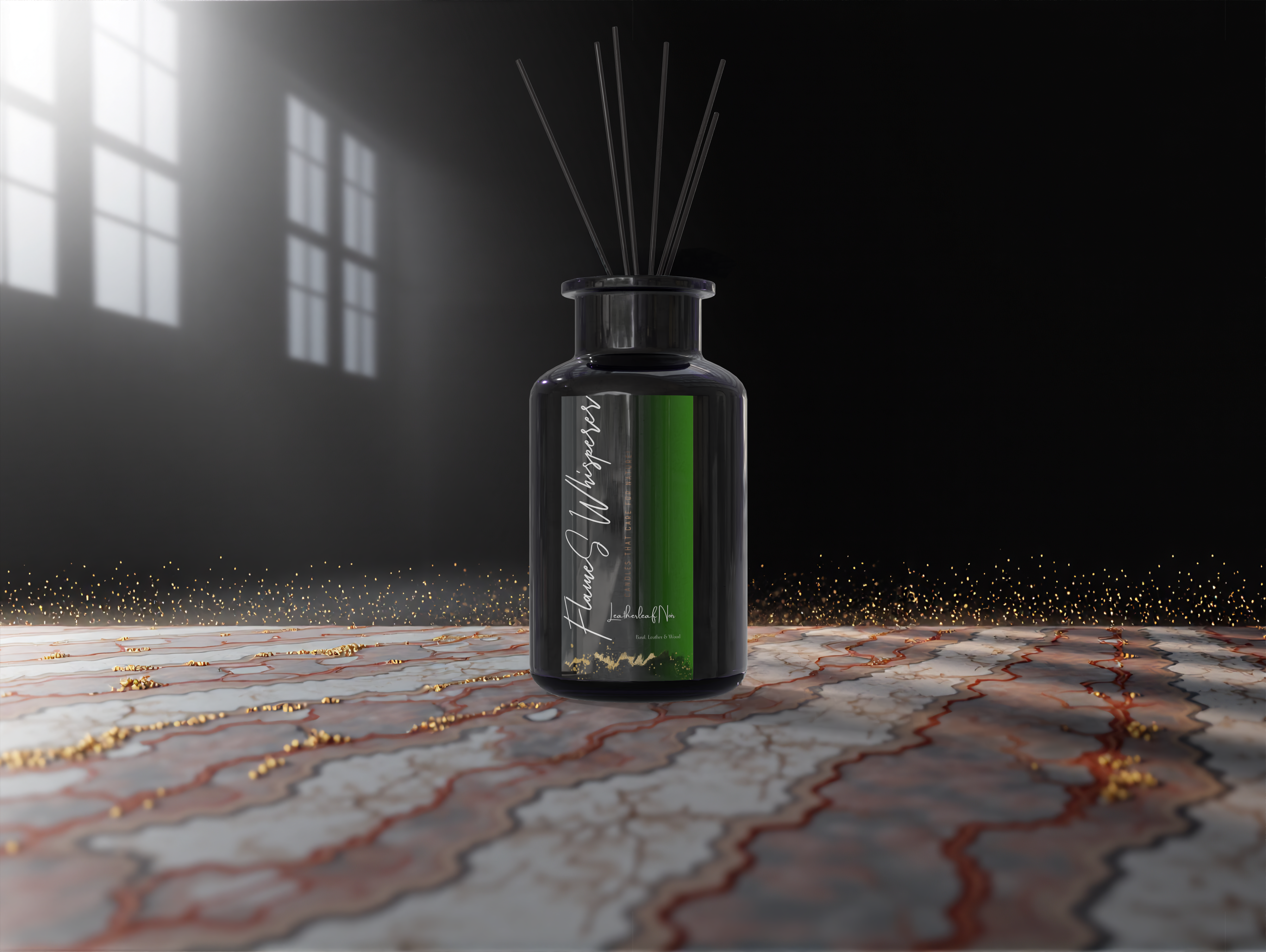 Leatherleaf Black Diffuser